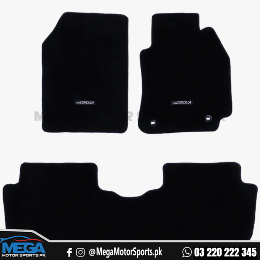 Toyota Corolla Black Carpet Mats 2014-2025