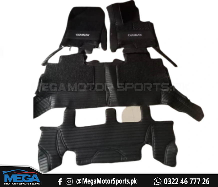 Changan Oshan X7 10D Black Floor Mats Horizontal Stitch For 2022 2023