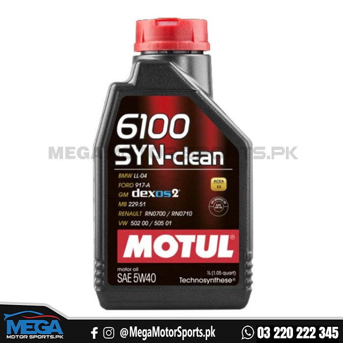 Motul 6100 SYN-CLEAN 5W-40 Semi-Synthetic (1 Liter)