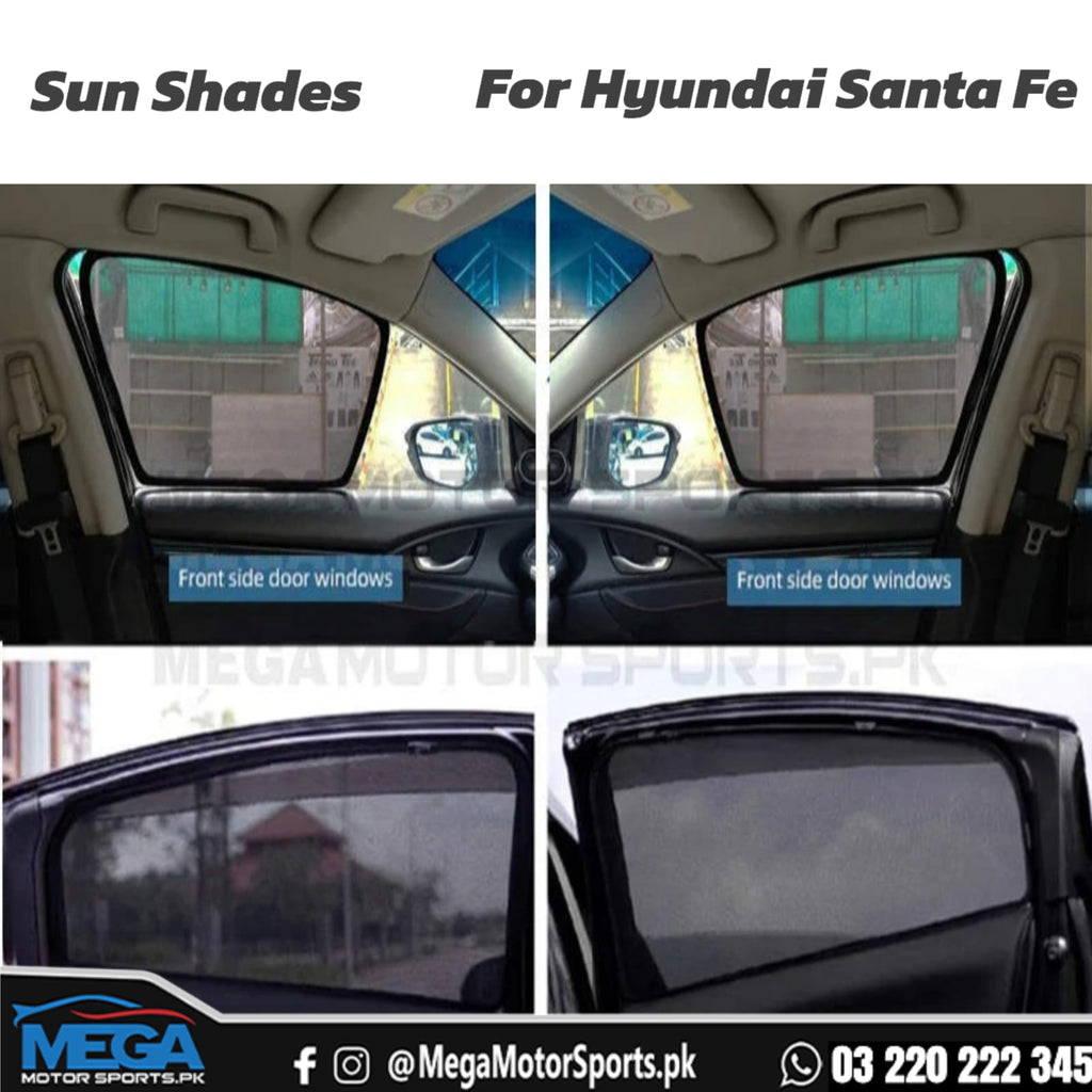 Hyundai Santa Fe Premium Quality Window Sun Shades 2022 β 2025