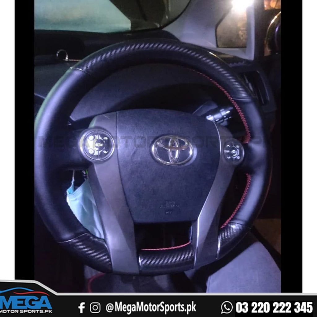 Toyota Aqua OEM Carbon Fiber Steering Wheel Cover 2012-2020