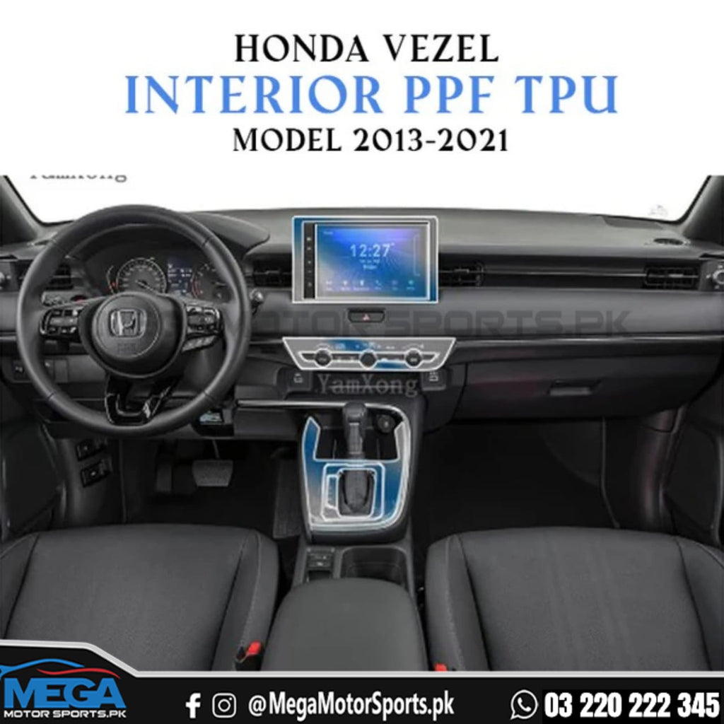 Honda Vezel Interior PPF TPU Paint Protection Film Model 2013-2021