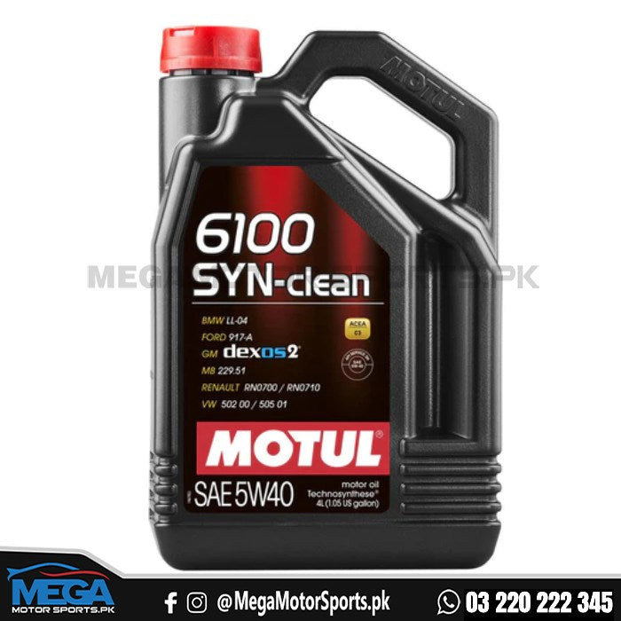 Motul 6100 SYN-CLEAN 5W-40 Semi-Synthetic (4 Liter)