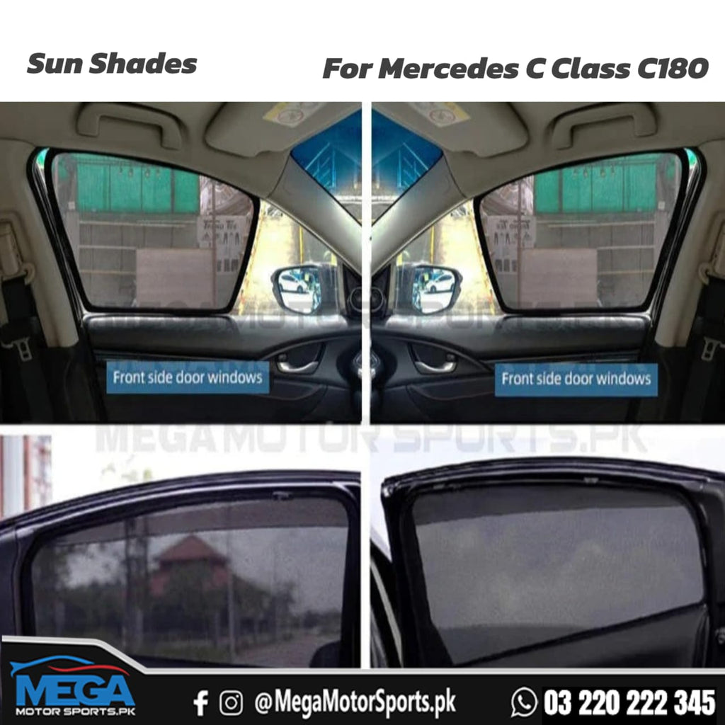 Mercedes Benz C Class C180 W203 Premium Quality Window Sun Shades
