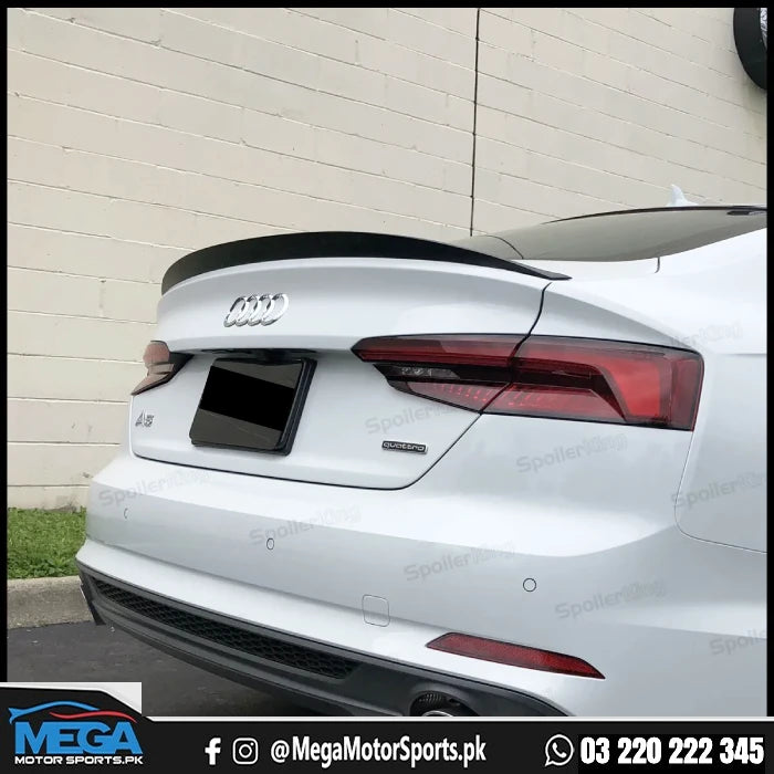 Audi A5 Trunk Lip Spoiler 2017-2021 Gloss Black