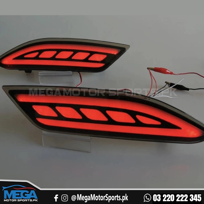 Honda Vezel Rear Bumper LED Reflector Lights For 2014 to 2020