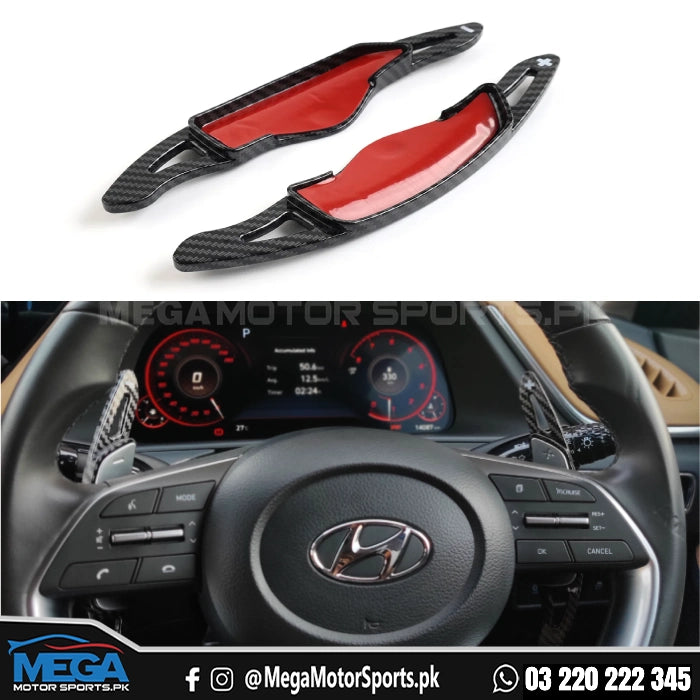 Hyundai Sonata Carbon Fiber Paddle Shifter Extension 2021 - 2024