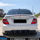 Mercedes C Class W204 Trunk Lip Spoiler 2007 - 2012