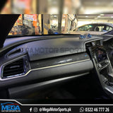 Honda Civic X Dashboard Carbon Fiber Trim 2016 - 2021 (3 Pieces)