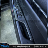 Honda Civic X Carbon Fiber Power Window Panel Trim 2016 - 2021