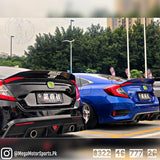 Honda Civic X Gloss Black DuckTail Spoiler V2 2016 - 2021