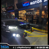 Jeep 4 LED Spot Light Hi/Low Beam Headlight Dual Colour for Fog/ OffRoad/ Hunting