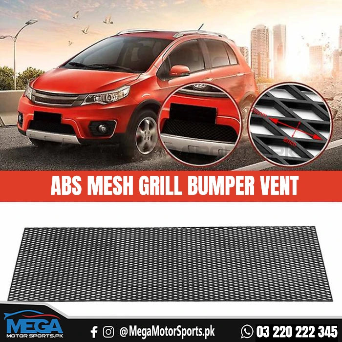 ABS Plastic Mesh Grill - 1 Piece - Vent Car Tuning Racing Grill Mesh