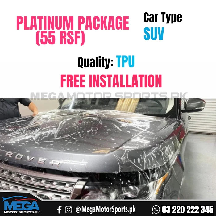 Platinum Package PPF for SUV - Type TPU - 55 RF - Paint Protection Film (PPF)