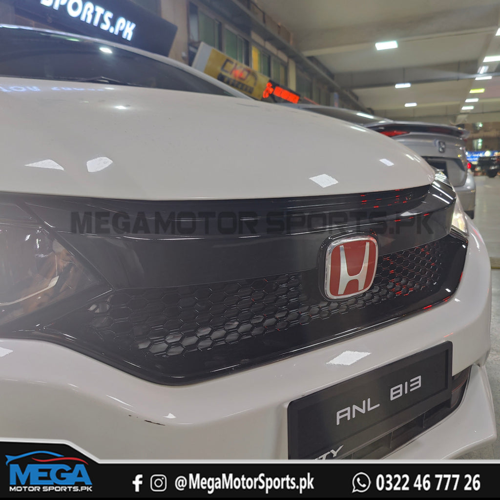 City 2022 RS Style Glossy Black Grill