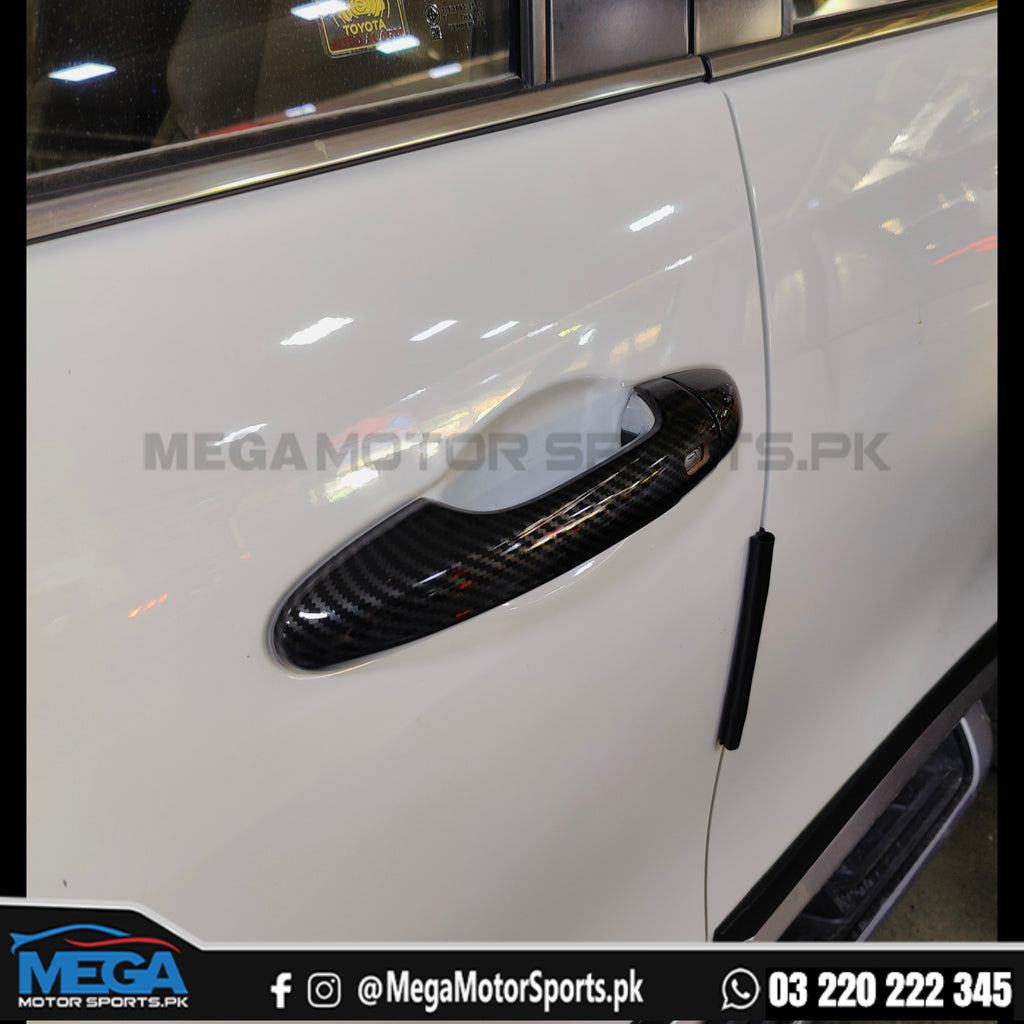 Toyota Revo Rocco GR Carbon Fiber Door Handle Covers For Model 2016-2025