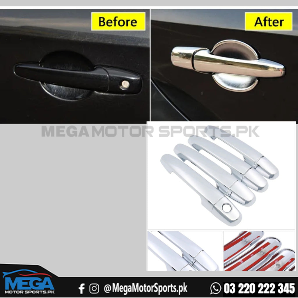 Corolla Door Chrome Handle Covers - 2009 - 2013