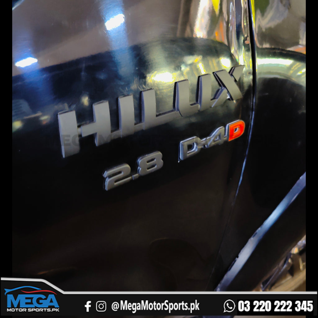 Toyota Hilux Revo Doors Black Emblems HILUX - 2.8 - D-4D