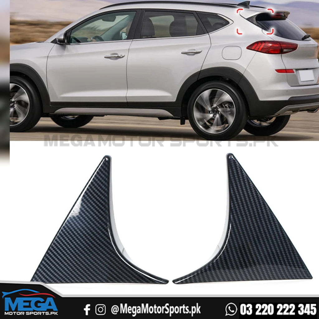 Hyundai Tucson Carbon Fiber Spoiler Edge Trim - 2020 - 2023