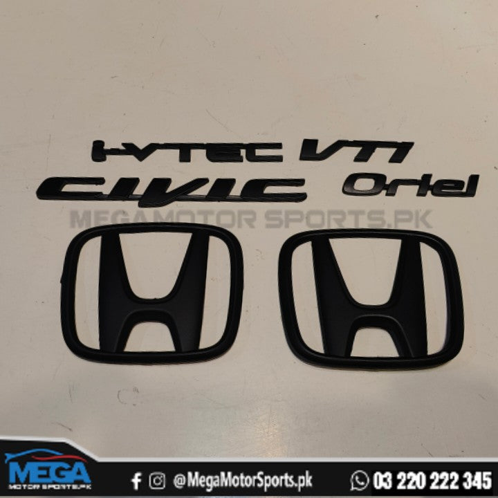 Honda Civic Reborn Black Emblems / Logos 2006 - 2011