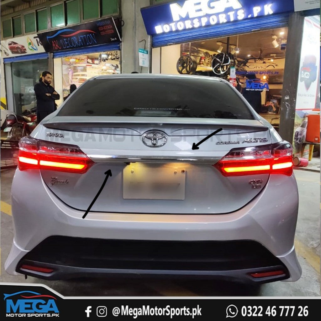 Toyota Corolla Grande Altis Trunk Garnish Facelift 2014 - 2022