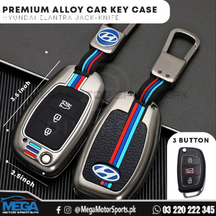 Hyundai Elantra 1.6 GL Metal Key Fob Jack Knife Style