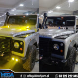Jeep Single LED Spot Light Hi/Low Beam Headlight Dual Colour for Fog/ OffRoad/ Hunting