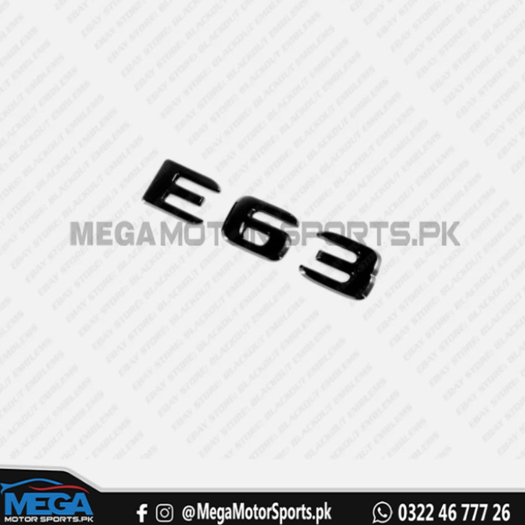 Mercedes E Class E63 Gloss Black Emblem W212 / W213