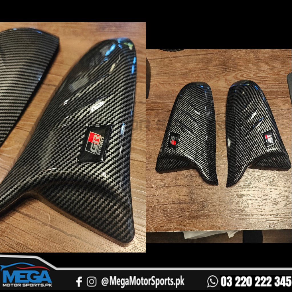 Toyota Revo / Rocco GR Batman Style Carbon Fiber Side Mirror Covers 2016 - 2025
