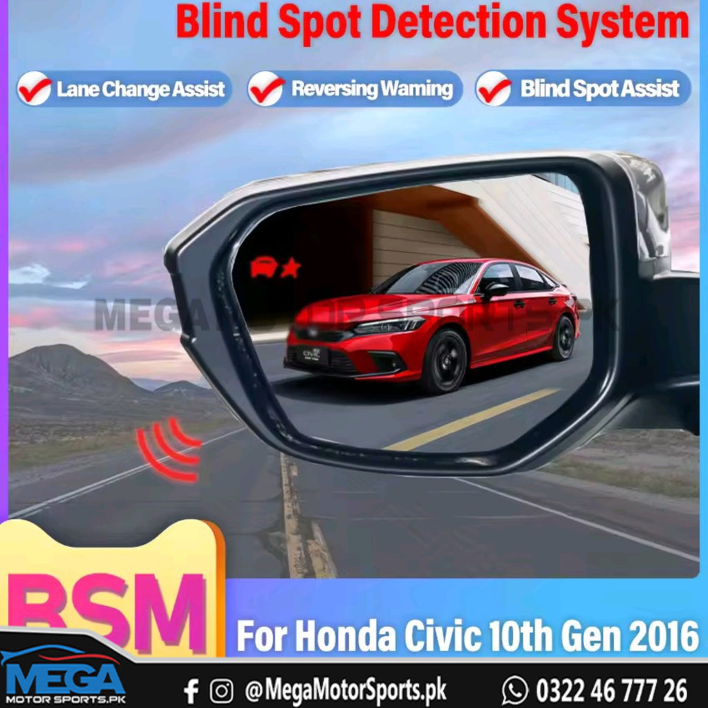 Civic 10th Gen Blind Spot Monitoring System BSM 2016 - 2021