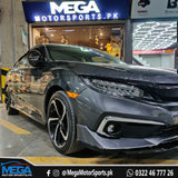 Honda Civic X  Front US Facelift Bumper With Chrome Trims