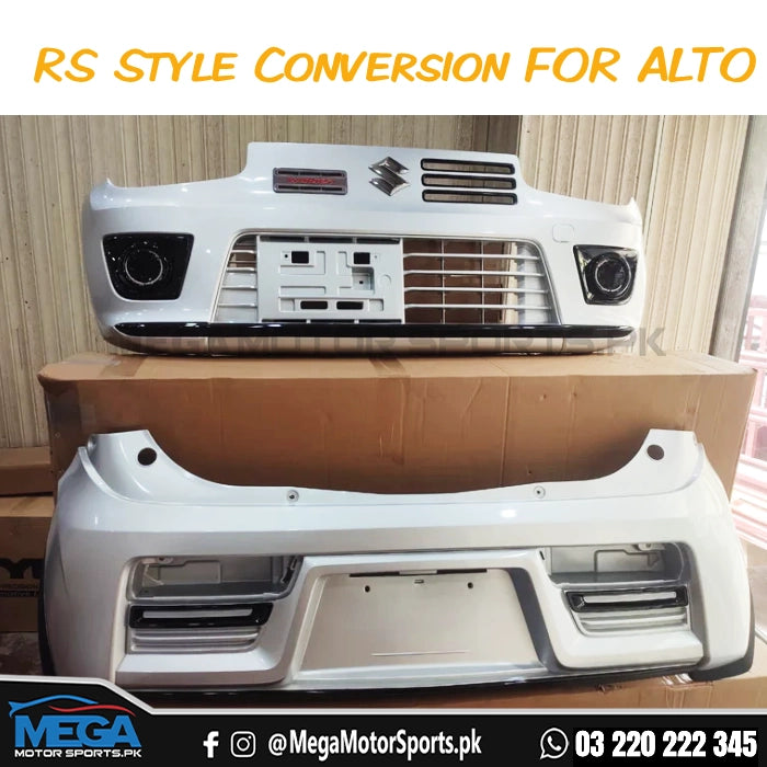 Suzuki Alto RS Style Front / Back Bumper - 2019 - 2024 (Plastic)