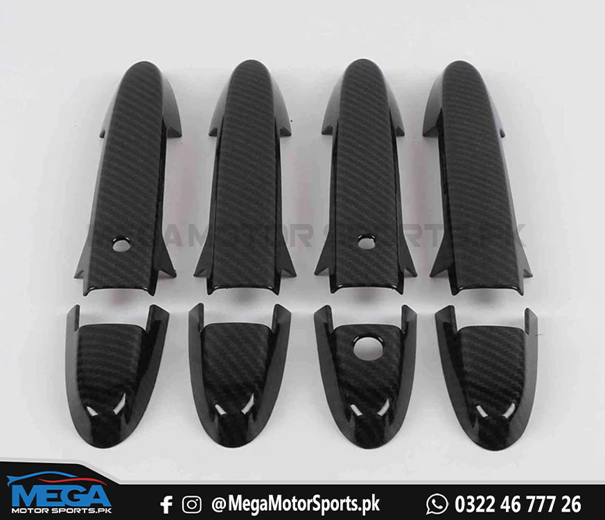 Honda City Carbon Fiber Door Handles Cover 2021 - 2025