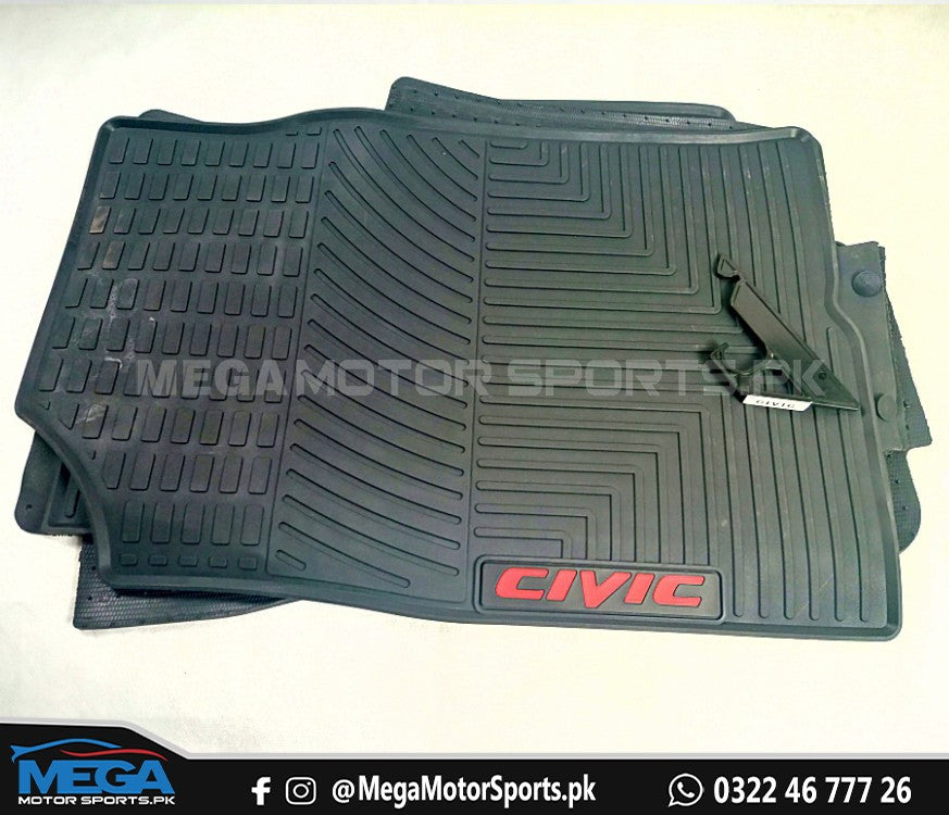 Honda Civic 2022+ PVC Rubber Floor Mats 11th Gen