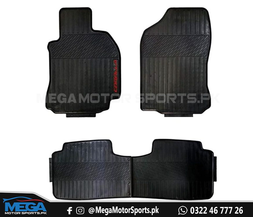 Toyota Corolla PVC Rubber Floor Mats For 2014 - 2022