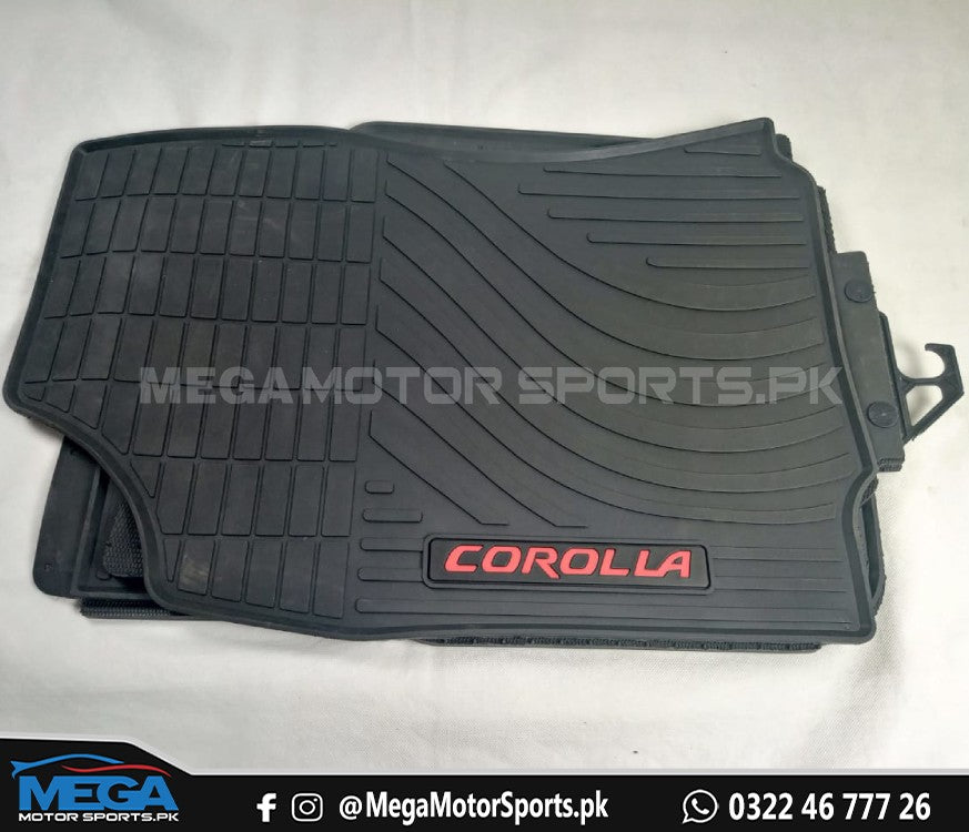 Toyota Corolla PVC Rubber Floor Mats For 2014 - 2022