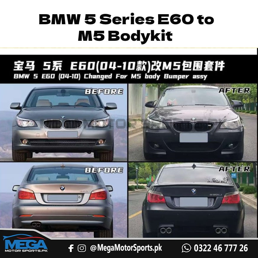 BMW 5 Series E60 to M5 Bodykit For 2004 - 2010
