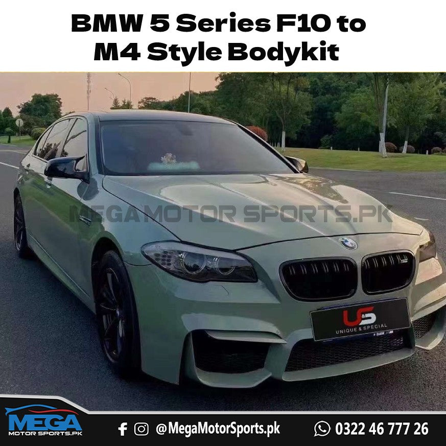 BMW 5 Series F10/F18 to M4 Style Bodykit For 2011 - 2017