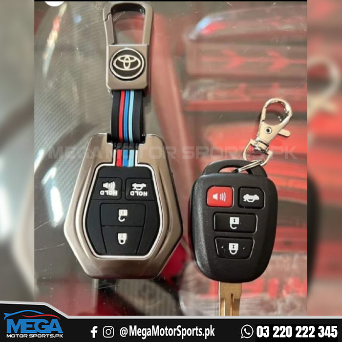 Toyota Corolla 1.6 Metal Zinc Alloy Key Fob / Carbon Fiber Key Cover 2017 2018 2019 2020