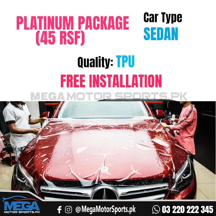 Platinum Package PPF for SEDAN - Type TPU - 45 RF - Paint Protection Film (PPF)