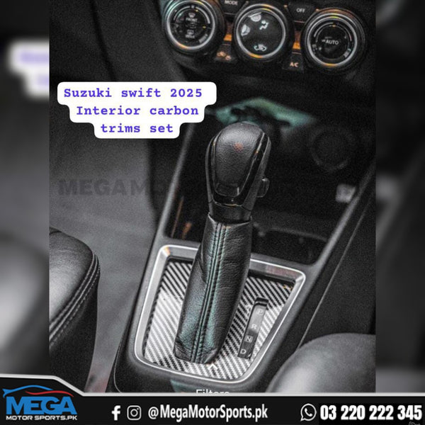 gear swift Suzuki Swift Gear Shift Trim Carbon Fiber For 2022-2025 – Mega Motor Sports
