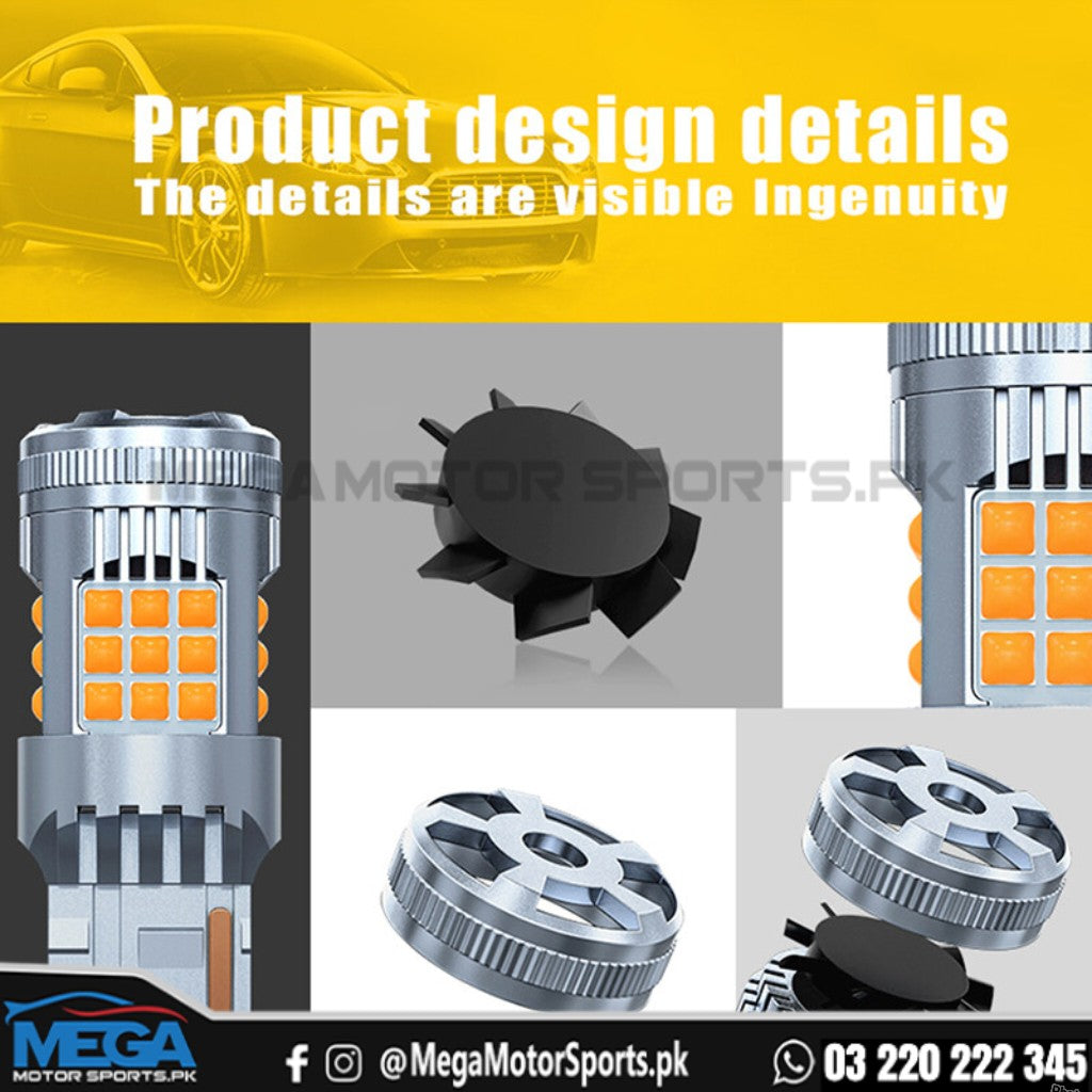 Canbus Orange Indicator Led Bulbs