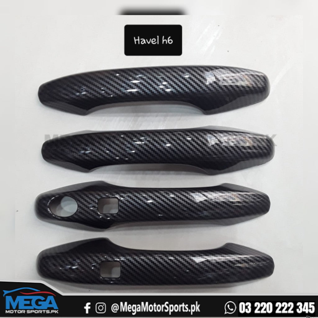 Haval H6 Carbon Fiber Door Handle Covers For 2021-2024