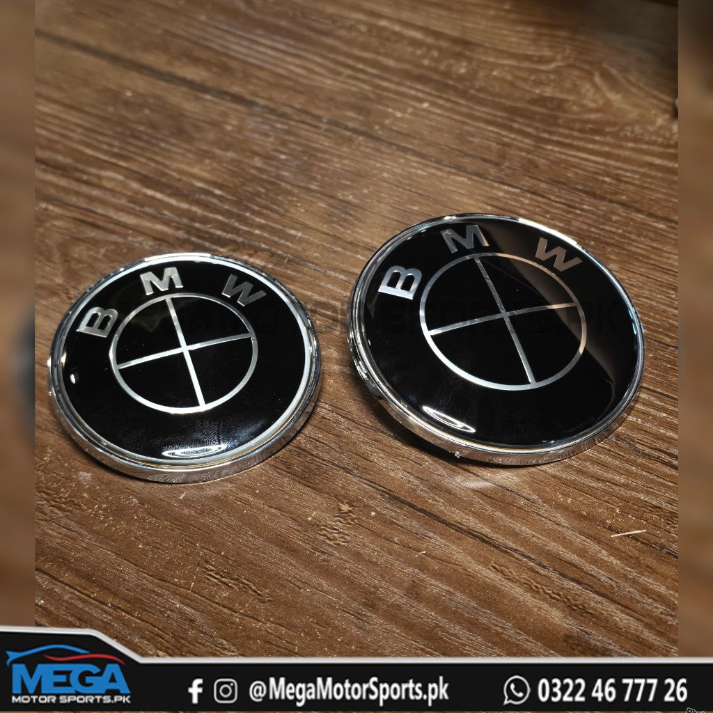 BMW OEM Style Black Hood & Trunk Logo For F30 & F80