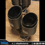 Akrapovic Dual Exhaust Tips Carbon + Gloss Black