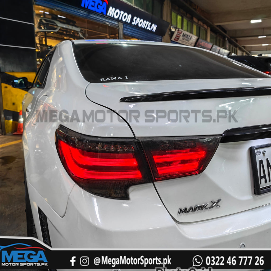 2010+ Toyota Mark X Lava Style Tail Lamps Smoke 2010 - 2019