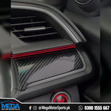 Honda Civic X Dashboard Carbon Fiber Trim 2016 - 2021 (3 Pieces)