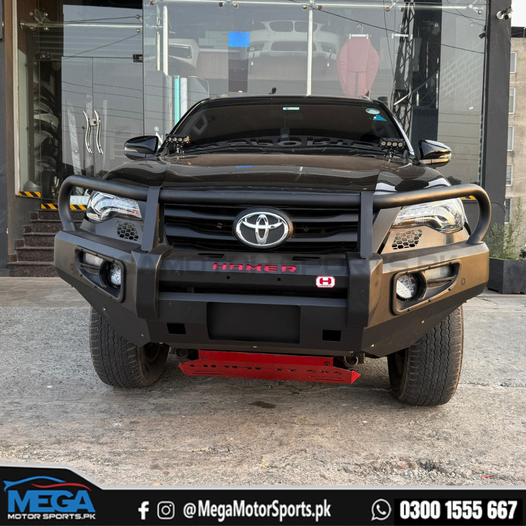 Toyota Fortuner Front Hamer Bumper Armour Style / Front Bull Bar 2016 - 2021