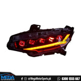 Honda Civic X Matrix Style V2 Headlights