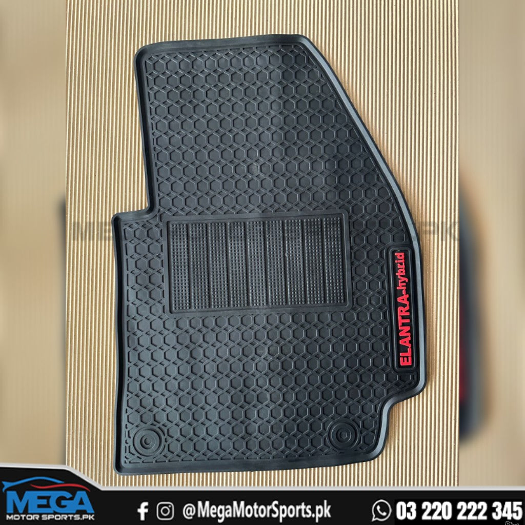 Hyundai Elantra Hybrid PVC Rubber Floor Mats For 2025+